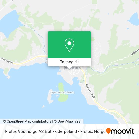 Fretex Vestnorge AS Butikk Jørpeland - Fretex kart