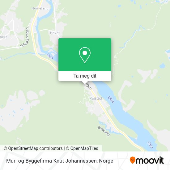 Mur- og Byggefirma Knut Johannessen kart