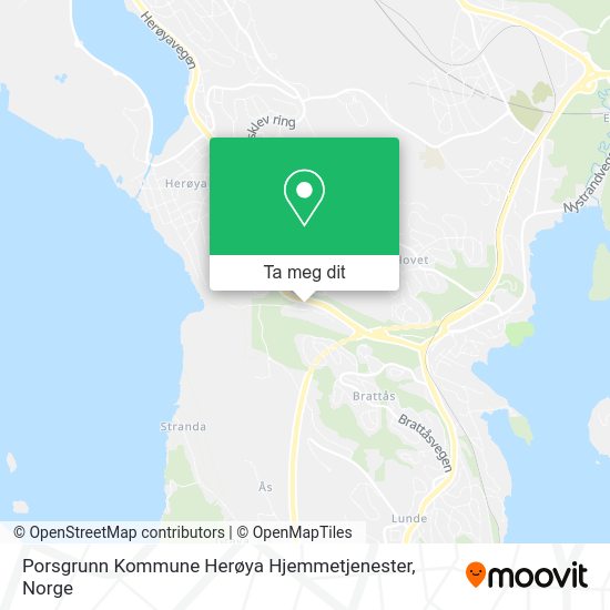 Porsgrunn Kommune Herøya Hjemmetjenester kart