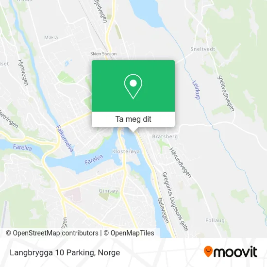 Langbrygga 10 Parking kart