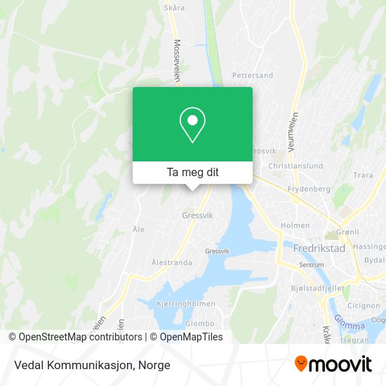 Vedal Kommunikasjon kart