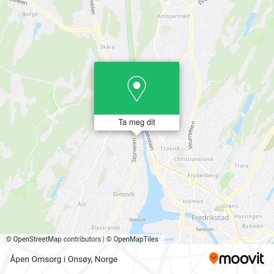 Åpen Omsorg i Onsøy kart