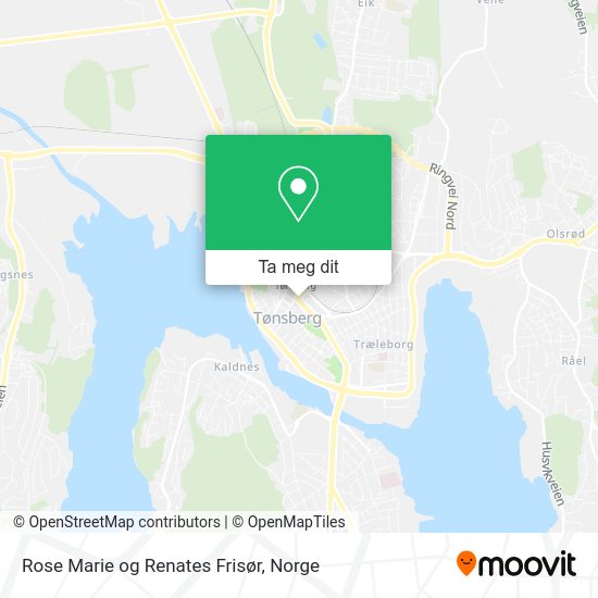 Rose Marie og Renates Frisør kart