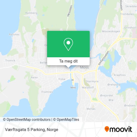 Værftsgata 5 Parking kart