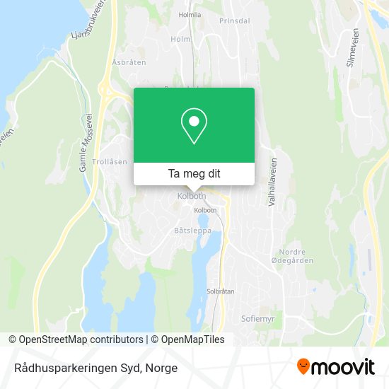 Rådhusparkeringen Syd kart