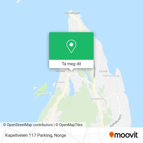 Kapellveien 117 Parking kart