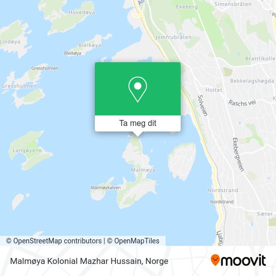 Malmøya Kolonial Mazhar Hussain kart