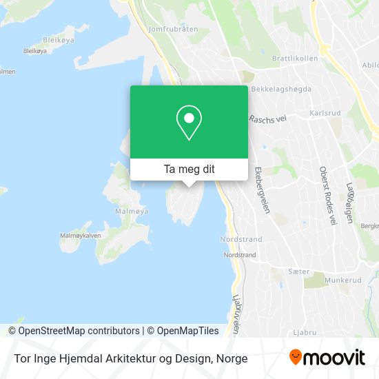 Tor Inge Hjemdal Arkitektur og Design kart