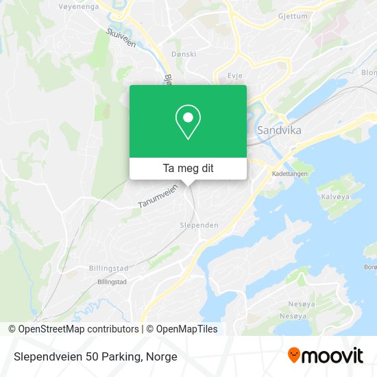 Slependveien 50 Parking kart