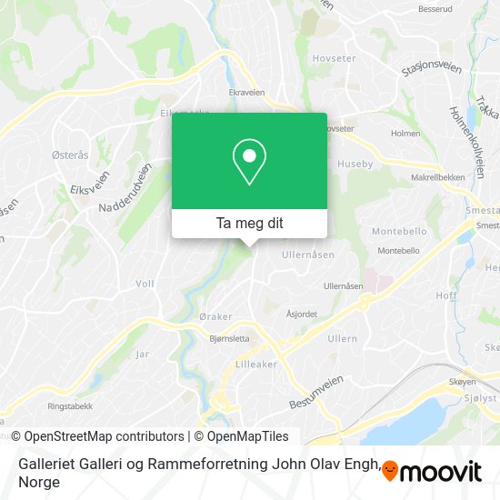 Galleriet Galleri og Rammeforretning John Olav Engh kart