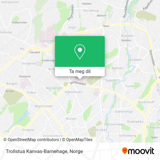 Trollstua Kanvas-Barnehage kart
