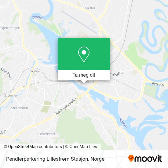 Pendlerparkering Lillestrøm Stasjon kart