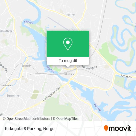 Kirkegata 8 Parking kart
