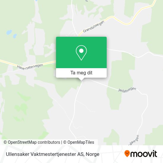 Ullensaker Vaktmestertjenester AS kart