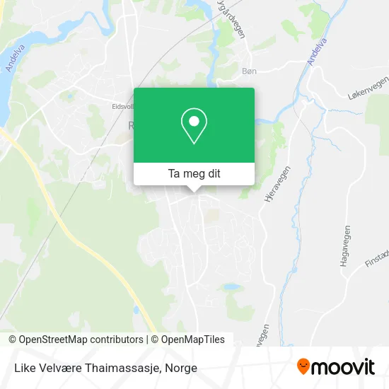 Like Velvære Thaimassasje kart