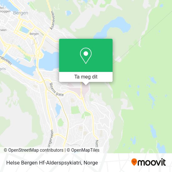 Helse Bergen Hf-Alderspsykiatri kart