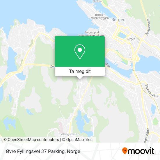 Øvre Fyllingsvei 37 Parking kart