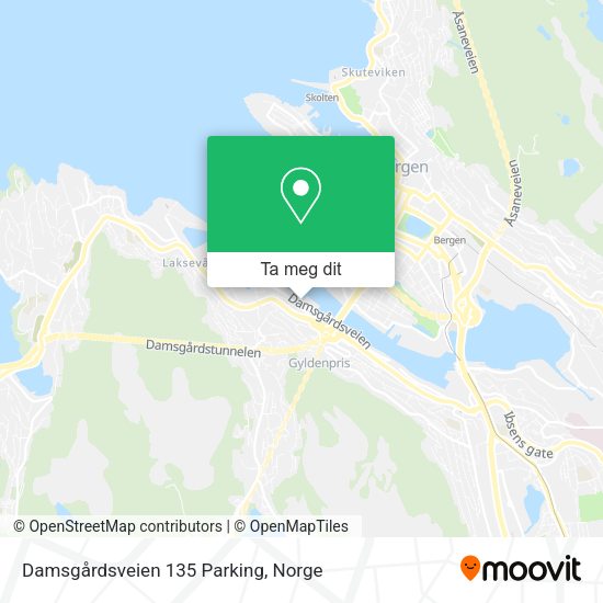 Damsgårdsveien 135 Parking kart