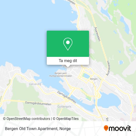 Bergen Old Town Apartment kart