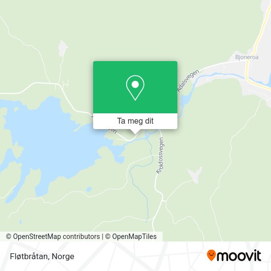 Fløtbråtan kart