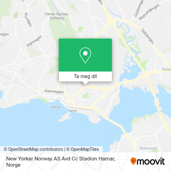 New Yorker Norway AS Avd Cc Stadion Hamar kart