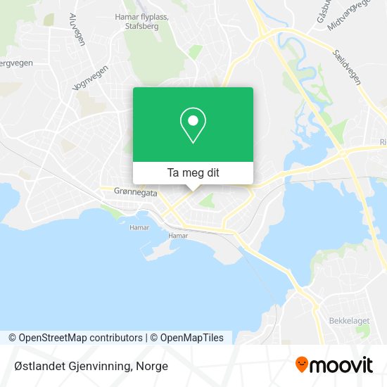 Østlandet Gjenvinning kart