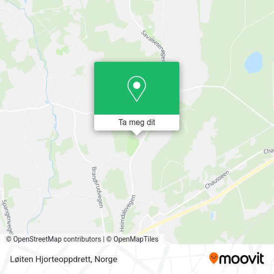 Løiten Hjorteoppdrett kart