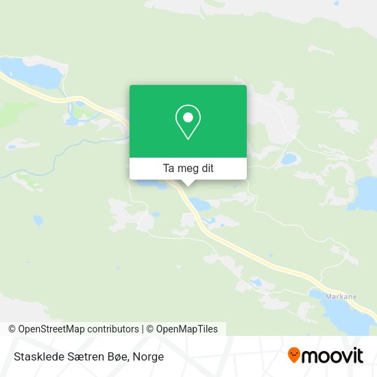 Stasklede Sætren Bøe kart