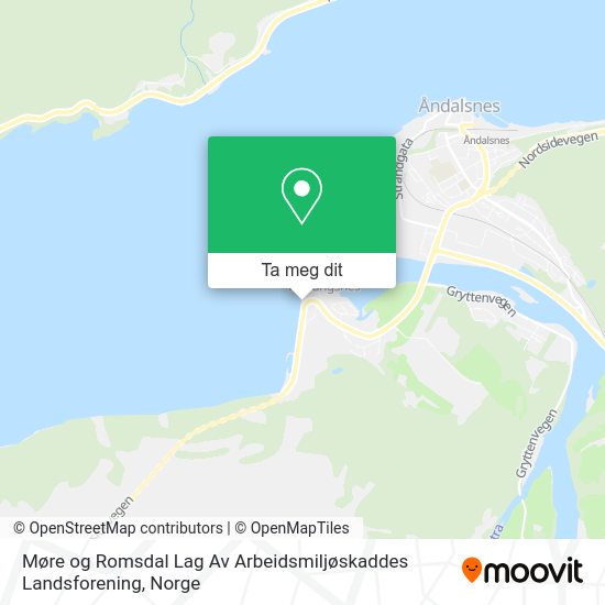 Møre og Romsdal Lag Av Arbeidsmiljøskaddes Landsforening kart