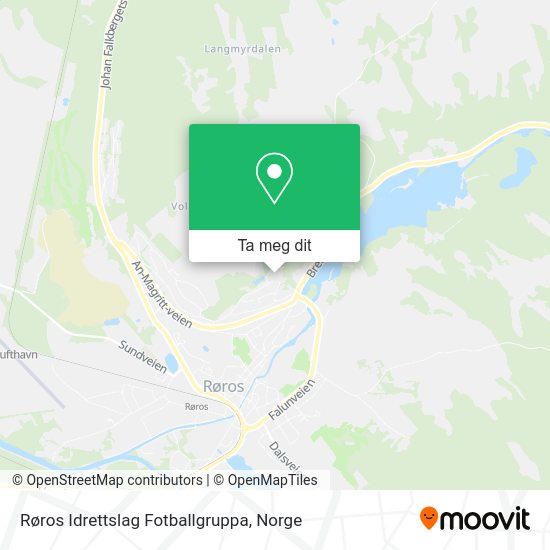 Røros Idrettslag Fotballgruppa kart
