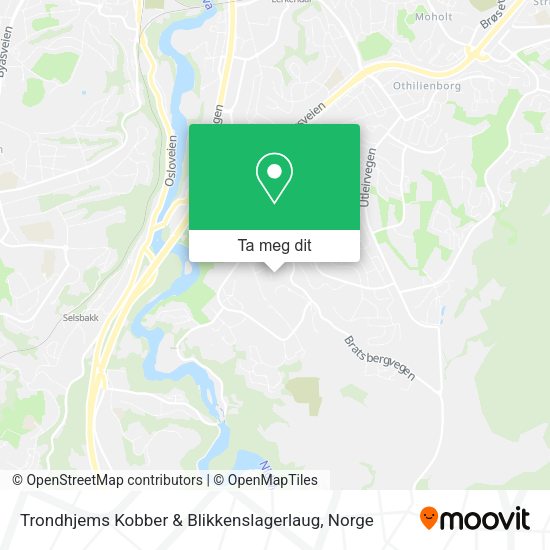 Trondhjems Kobber & Blikkenslagerlaug kart