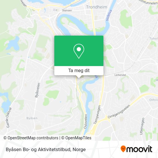 Byåsen Bo- og Aktivitetstilbud kart