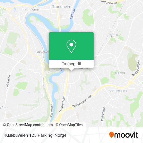 Klæbuveien 125 Parking kart
