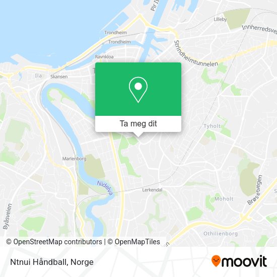 Ntnui Håndball kart