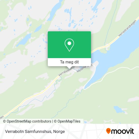 Verrabotn Samfunnshus kart