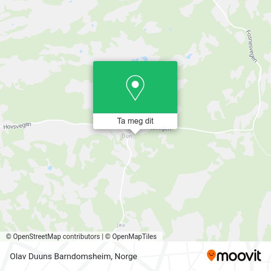 Olav Duuns Barndomsheim kart