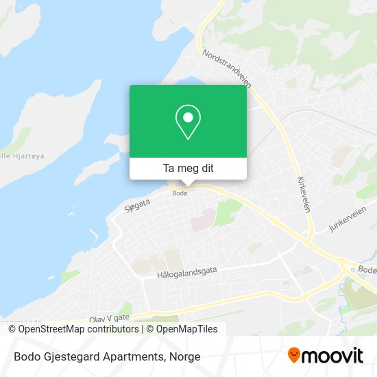 Bodo Gjestegard Apartments kart