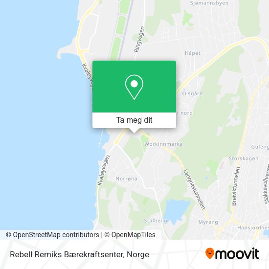 Rebell Remiks Bærekraftsenter kart