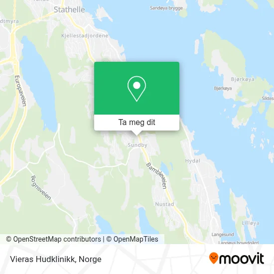 Hvordan kommer man seg til Vieras Hudklinikk i Bamble med buss eller ...