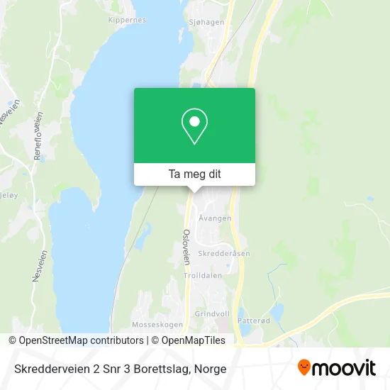 Skredderveien 2 Snr 3 Borettslag kart