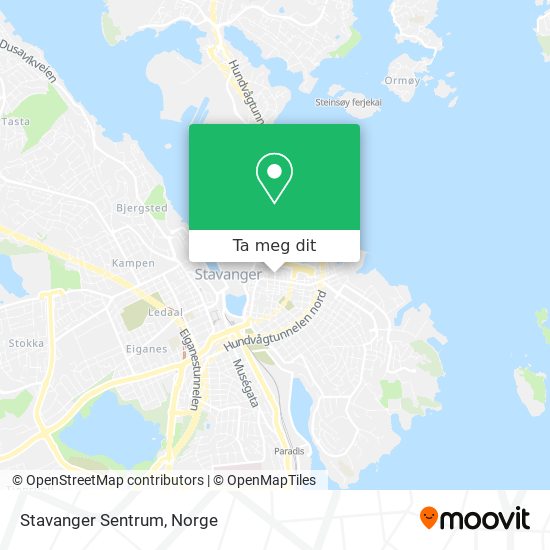 Stavanger Sentrum kart
