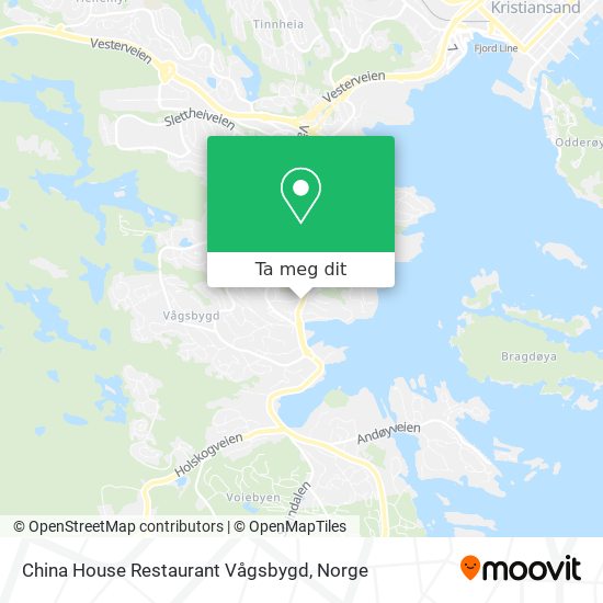 China House Restaurant Vågsbygd kart