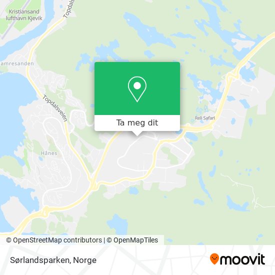 Sørlandsparken kart