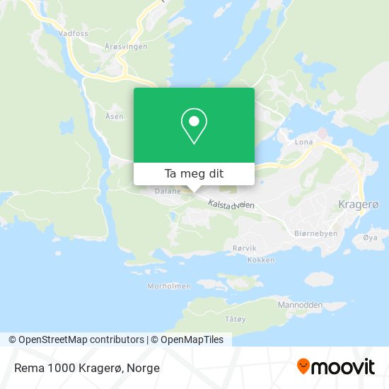 Rema 1000 Kragerø kart