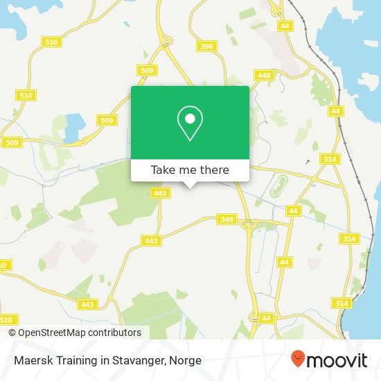 Maersk Training in Stavanger kart