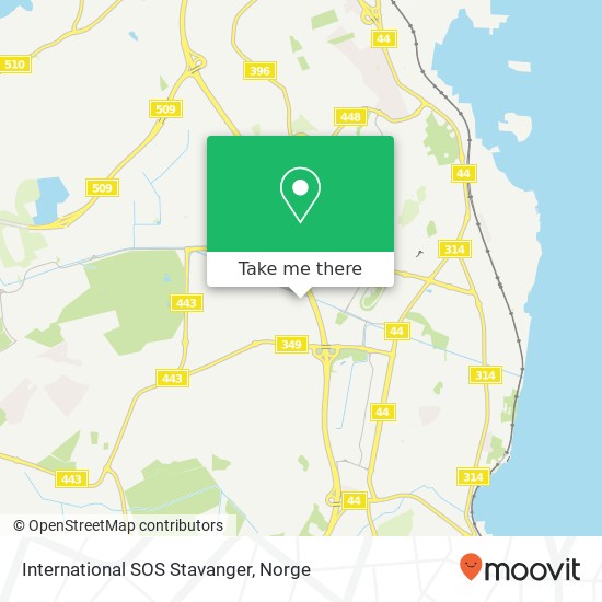 International SOS Stavanger kart