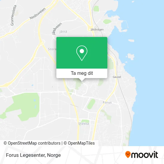 Forus Legesenter kart