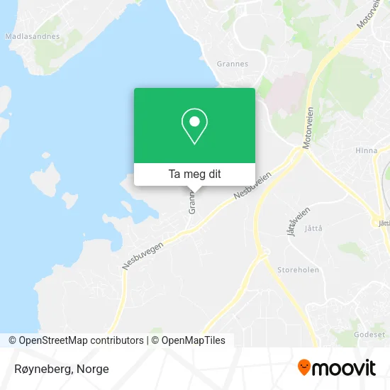 Røyneberg kart