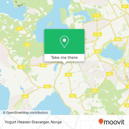 Yogurt Heaven Stavanger kart