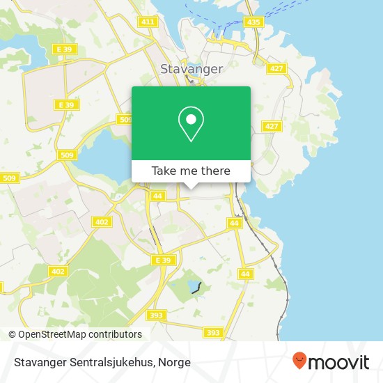 Stavanger Sentralsjukehus kart